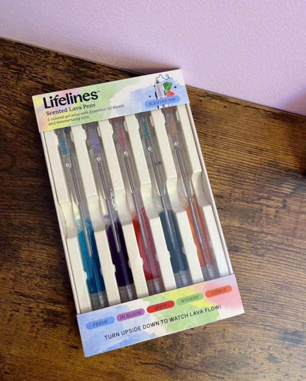 Lifelines Scented Lava Gel Pen Set, 5-Pack